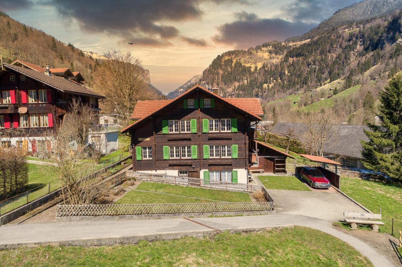 Ferienwohnung Chalet Pironnet With Best Views, Charm And Comfort! Lauterbrunnen Exterior foto