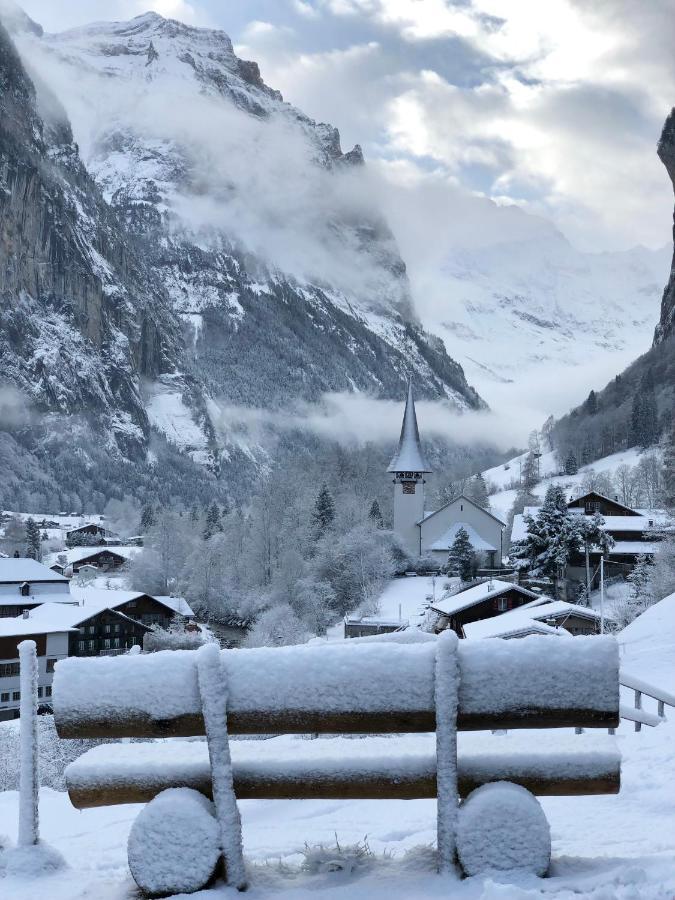 Ferienwohnung Chalet Pironnet With Best Views, Charm And Comfort! Lauterbrunnen Exterior foto