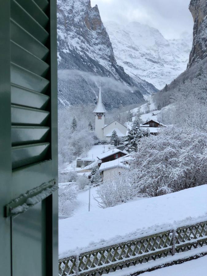 Ferienwohnung Chalet Pironnet With Best Views, Charm And Comfort! Lauterbrunnen Exterior foto