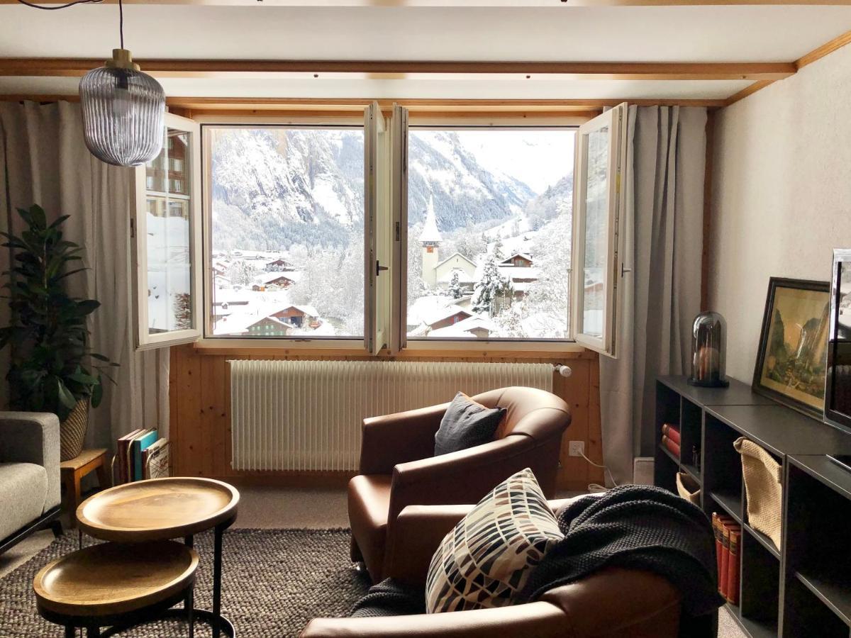 Ferienwohnung Chalet Pironnet With Best Views, Charm And Comfort! Lauterbrunnen Exterior foto