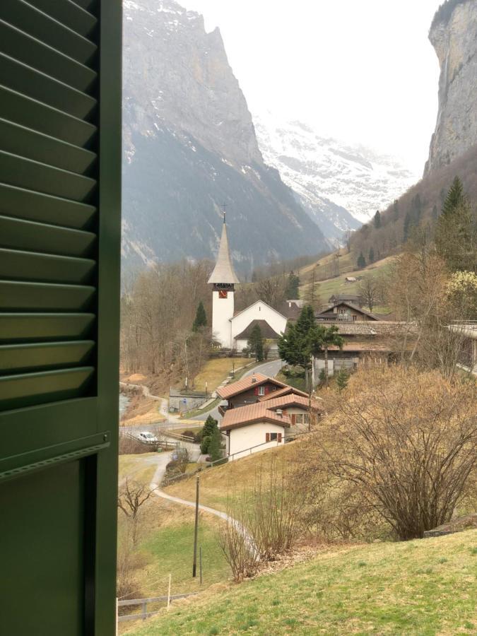 Ferienwohnung Chalet Pironnet With Best Views, Charm And Comfort! Lauterbrunnen Exterior foto