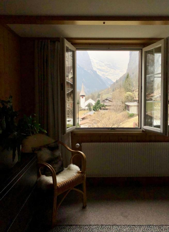 Ferienwohnung Chalet Pironnet With Best Views, Charm And Comfort! Lauterbrunnen Exterior foto