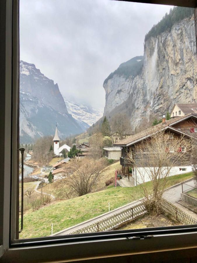 Ferienwohnung Chalet Pironnet With Best Views, Charm And Comfort! Lauterbrunnen Exterior foto